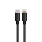 Maxlife MXCC-04 PD QC bil-laddare 1x USB-C 1x USB 20W svart + USB-C – Lightning-kabel 27W