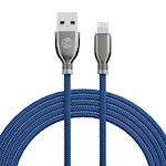 Forever Tornado kabel USB – Lightning 1,0 m 3A marinblå