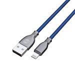 Forever Tornado kabel USB – Lightning 1,0 m 3A marinblå