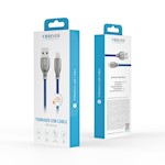 Forever Tornado kabel USB – Lightning 1,0 m 3A marinblå