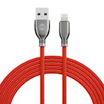 Forever Tornado kabel USB – Lightning 1,0 m 3A röd