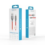 Forever Tornado kabel USB – Lightning 1,0 m 3A röd