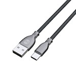 Forever Tornado kabel USB – USB-C 1,0 m 3A svart
