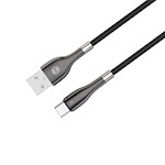 Forever Sleek-kabel USB – USB-C 1,0 m 3A svart