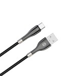 Forever Sleek-kabel USB – USB-C 1,0 m 3A svart