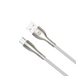 Forever Sleek sladd USB – USB-C 1,0 m 3A vit