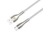 Forever Sleek sladd USB – USB-C 1,0 m 3A vit