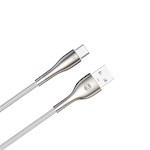Forever Sleek sladd USB – USB-C 1,0 m 3A vit