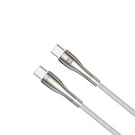 Forever Sleek sladd USB-C – USB-C 2,0 m 60W vit