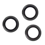 Set med linsglasögon för iPhone 14 / 14 Plus, svart båge (2 st)