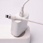 För evigt flexibel MFi-kabel USB-C – Lightning 1,0 m 27W vit