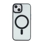 Satin Clear Mag-fodral för iPhone 15 Pro 6,1" svart