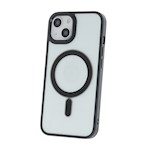Satin Clear Mag-fodral för iPhone 15 Pro 6,1" svart