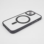 Satin Clear Mag-fodral för iPhone 15 Pro 6,1" svart