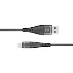 Forever Shark kabel USB – USB-C 1,0 m 2A svart