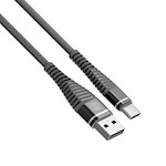 Forever Shark kabel USB – USB-C 1,0 m 2A svart