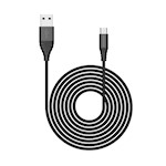 Riversong kabel Alpha S USB – microUSB 1,0 m 2,4 A svart CM32