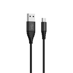 Riversong kabel Alpha S USB – microUSB 1,0 m 2,4 A svart CM32