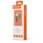 Riversong kabel Alpha S USB – microUSB 1,0 m 2,4 A svart CM32