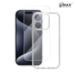 Vmax set Mag-fodral + 2,5D glas premium för iPhone 16 6,1″