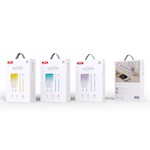 XO-väggladdare CE18 PD 30W 1x USB-C lila-vit + kabel USB-C – Lightning