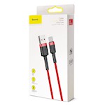 Baseus sladd Cafule USB – USB-C 3m 2A röd
