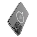 Kommafodral Hard Jacket Mag för iPhone 15 Plus transparent antibakteriell