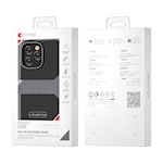 Kommafodral Kevlar Mag för iPhone 15 svart