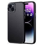 Kommafodral Kevlar Mag för iPhone 15 Plus svart