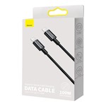Baseus kabel Superior PD USB-C – USB-C 2,0m svart 100W