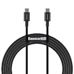 Baseus kabel Superior PD USB-C – USB-C 2,0m svart 100W