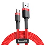 Baseus-kabel Cafule USB – micro USB 1,0 m 2,4 A röd