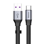 Baseus kabel Nimble USB – USB-C 23 cm 5A grå-svart 40W