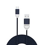 PANTONE sladd USB – microUSB 1,5m 2,4A PT-MC001-5 Marineblå 2380C