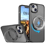Mag Ring Roterande fodral för iPhone 16 6,1 tum svart