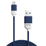 PANTONE MFi-kabel USB – Lightning 1,5 m 2,4A PT-LCS001-5 Marinblå 2380C