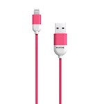 PANTONE MFi-kabel USB – Lightning 1,5 m 2,4 A PT-LCS001-5 Rosa 184C