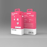 PANTONE MFi-kabel USB – Lightning 1,5 m 2,4 A PT-LCS001-5 Rosa 184C