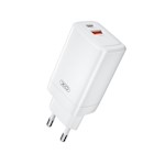 XO väggladdare CE17 PD 65W 1x USB-C 1x USB vit