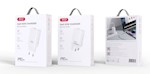 XO väggladdare CE17 PD 65W 1x USB-C 1x USB vit