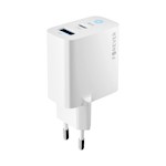 För evigt TC-06-33AC GaN PD QC-laddare 1x USB-C 1x USB 33W vit