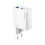För evigt TC-06-33AC GaN PD QC-laddare 1x USB-C 1x USB 33W vit