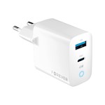 För evigt TC-06-45AC GaN PD QC-laddare 1x USB-C 1x USB 45W vit