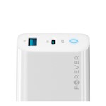 För evigt TC-06-65AC GaN PD QC-laddare 1x USB-C 1x USB 65W vit