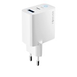 För evigt TC-06-65AC GaN PD QC-laddare 1x USB-C 1x USB 65W vit