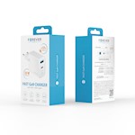 För evigt TC-06-33AC GaN PD QC-laddare 1x USB-C 1x USB 33W vit
