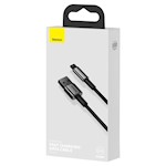 Baseus kabel Tungsten USB – Lightning 1,0 m 2,4A svart