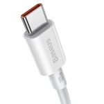 Baseus kabel Superior PD USB-C – USB-C 1,0m vit 100W