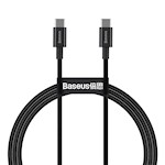 Baseus kabel Superior PD USB-C – USB-C 1,0m svart 100W