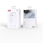 XO väggladdare CE23 PD 65W 3x USB-C 1x USB vit + kabel USB-C – USB-C